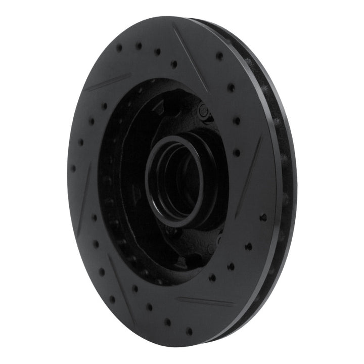 R1 83-94 Ford Ranger (USA/Canada) Front Left Drilled & Slotted Black Brake Rotor