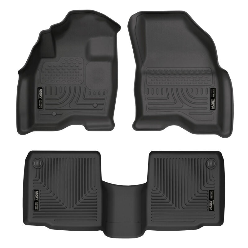 Husky Liners WeatherBeater Combo Black Floor Liners for 11-12 Ford Explorer - OneFastShop