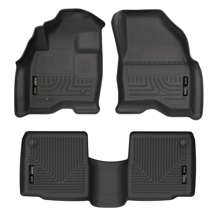 Husky Liners WeatherBeater Combo Black Floor Liners for 11-12 Ford Explorer - OneFastShop