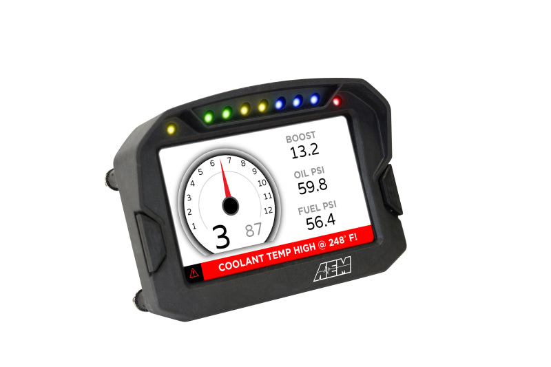 AEM CD-5LG Carbon Logging Digital Dash Display w/ Internal 10Hz GPS & Antenna - OneFastShop