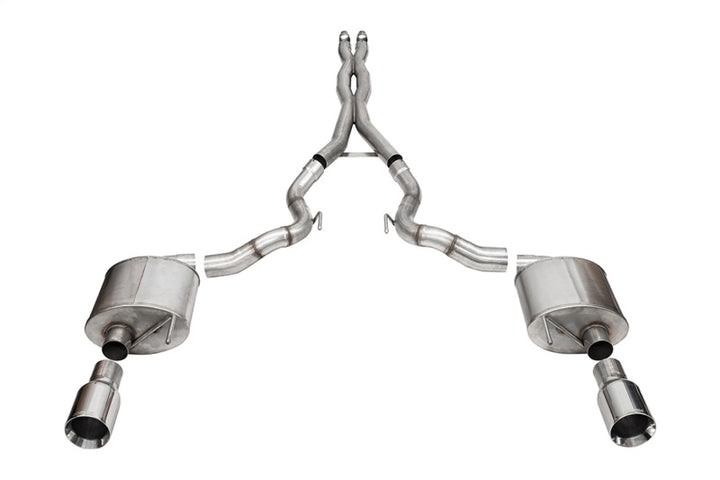 Corsa 24-25 Ford Mustang GT Xtreme 3in Cat-Back Dual Rear Exhaust w/4.5in Tips