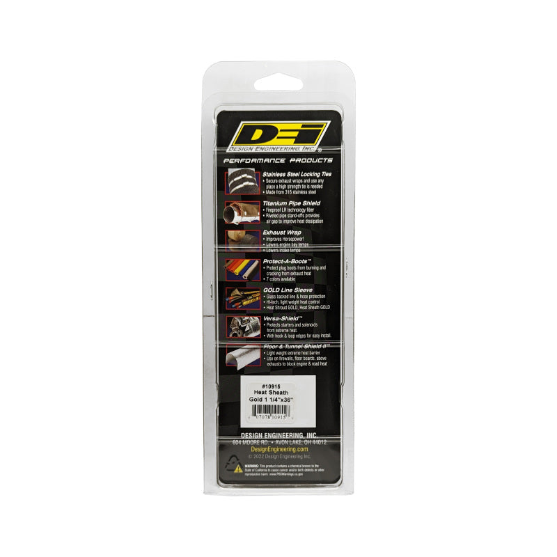 DEI Heat Sheath GOLD 1-1/4in x 36in High Temp Protection