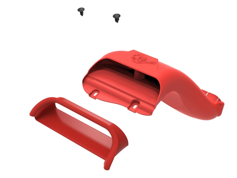 aFe Rapid Induction Dynamic Air Scoop - Ford F-150 2021-2026 - Red, image 5