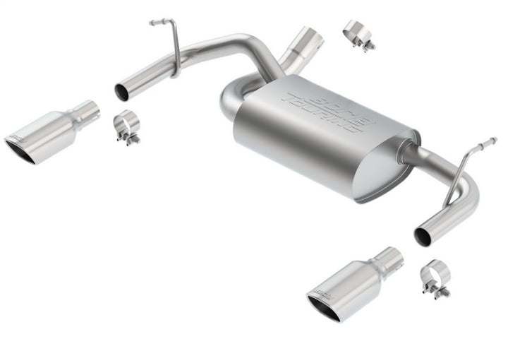 Borla Single Split Rear Exit Touring Exhaust for 12-16 Jeep Wrangler 3.6L AT/MT 4WD
