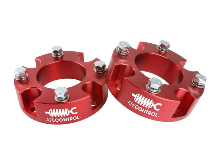 aFe Control 1.875 in Leveling Kit for 22-23 Toyota Tundra - Red - OneFastShop