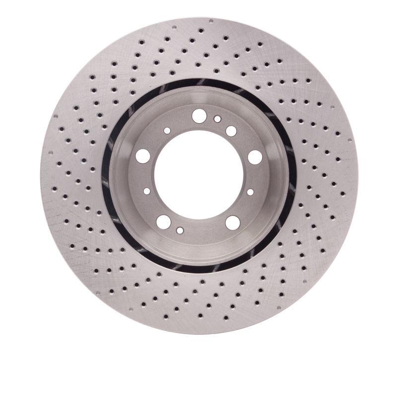 DynamicFriction Drilled Brake Rotor, Right Rear - Porsche 911 1999-2024, image 3