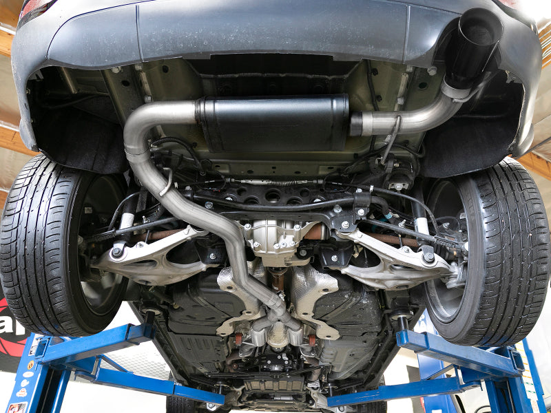 aFe Large Bore HD 3in 304 SS Cat-Back Exhaust Black Tips 14-19 Jeep Grand Cherokee WK2 V6-3.6L