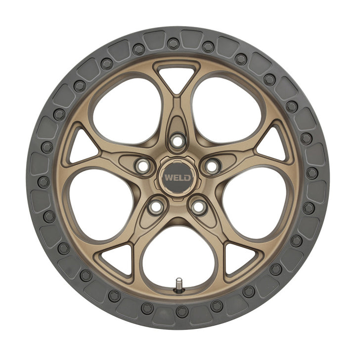 Weld Off-Road W106 Ledge Wheel 17X9.0 5X127 ET-12 BS4.50 Satin Bronze Satin Black (71.5)