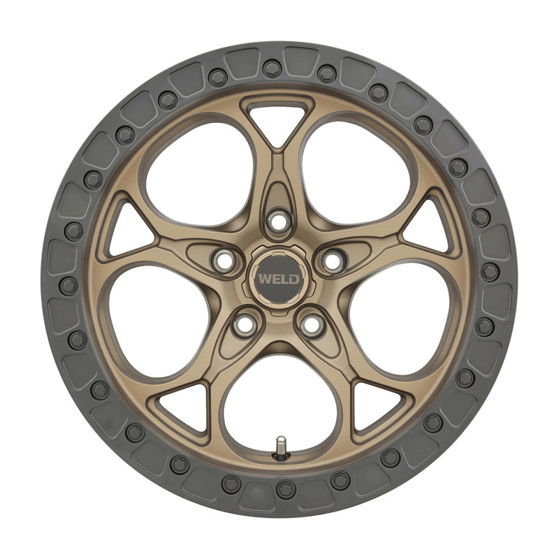 Weld Off-Road W106 17X9.0 Ledge Wheel 5X127 ET00 BS5.00 Satin Bronze Satin Black (71.5)