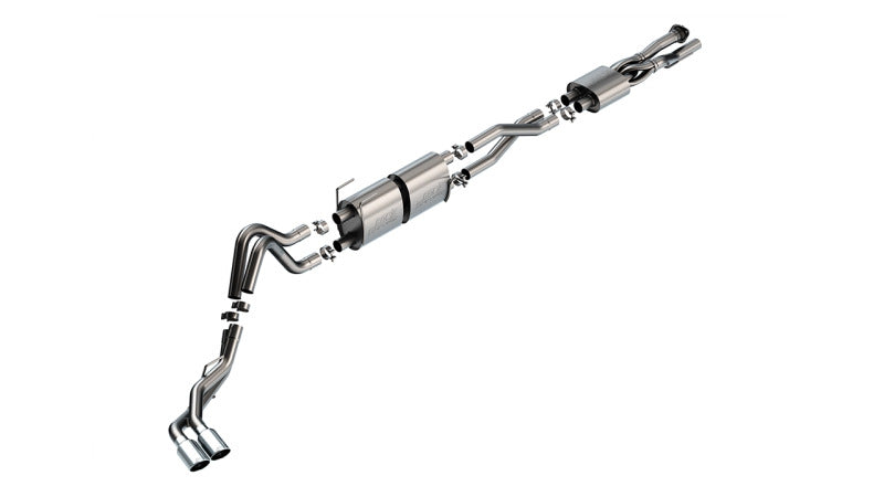 Borla S-Type Cat-Back Exhaust - Ford F-250/F-350 7.3L 2020-2026 - Chrome Tips