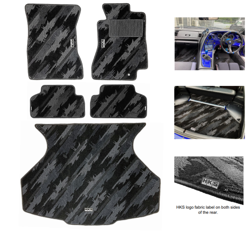 HKS Floor Mats Full Set JZA80 OCT RHD