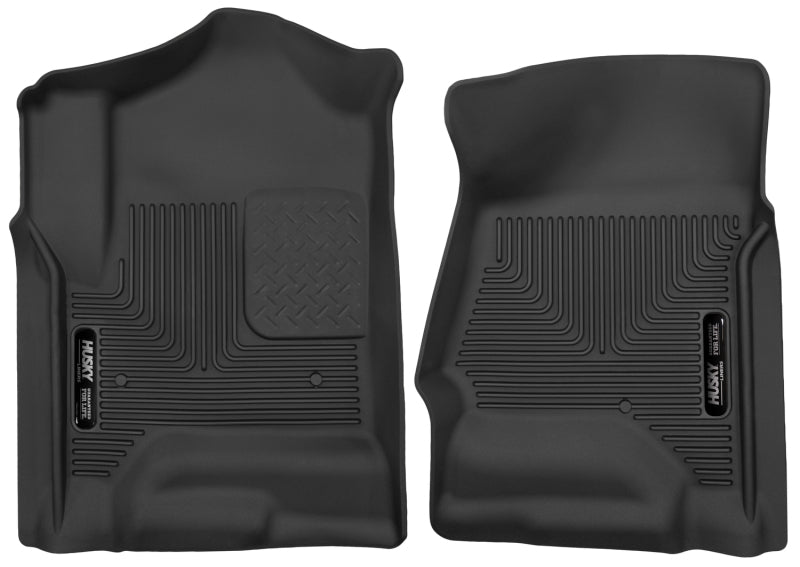 Husky Liners X-Act Contour Black Front Floor Liners for 14 Chevrolet Silverado 1500 / GMC Sierra 1500 - OneFastShop