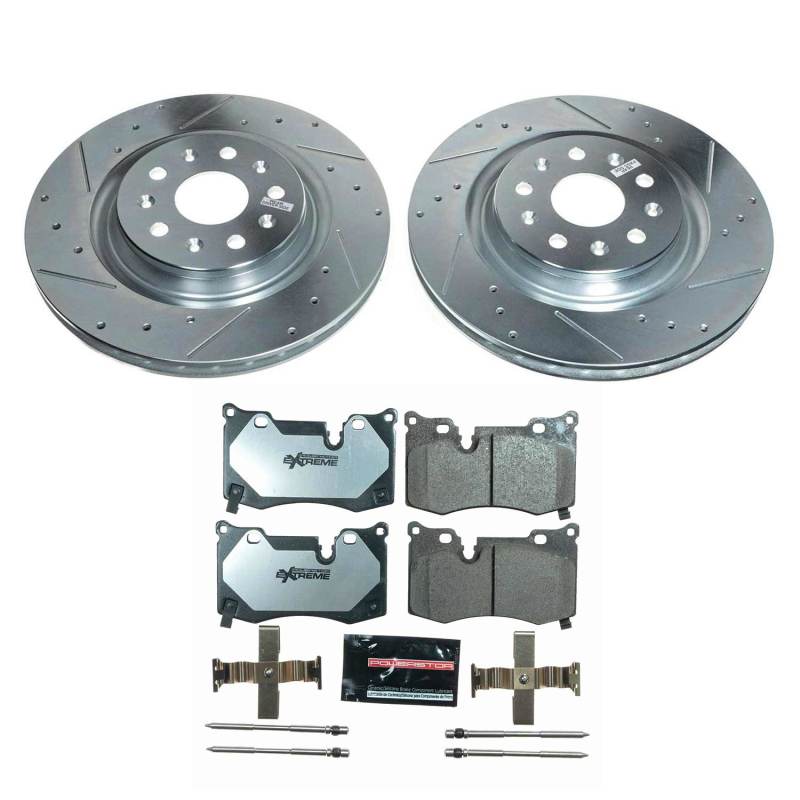 PowerStop Z26 Street Warrior Rear Brake Kit - Chevrolet Corvette C8 Base Brakes 2020-2024