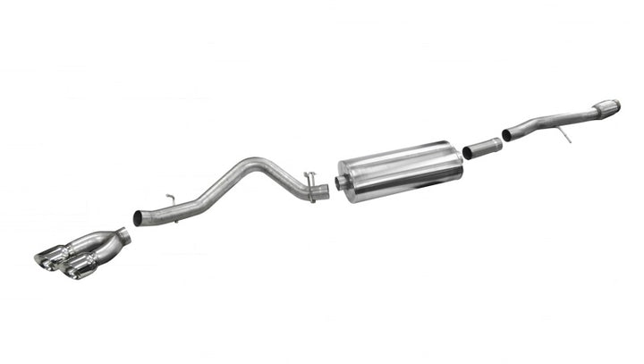 Corsa Performance Polished Sport Exhaust System - 2014-19 Sierra/Silverado 1500 Crew/Double Cab 6.2L V8 - OneFastShop