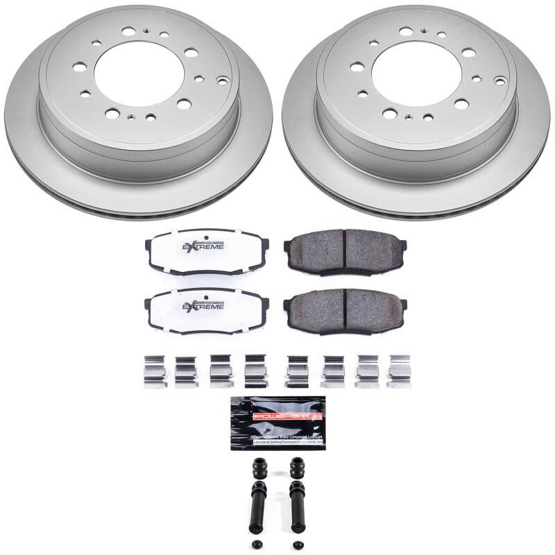 PowerStop Z36 Rear Coated Brake Kit - Toyota Tundra / Sequoia / Lexus LX570 2007-2022