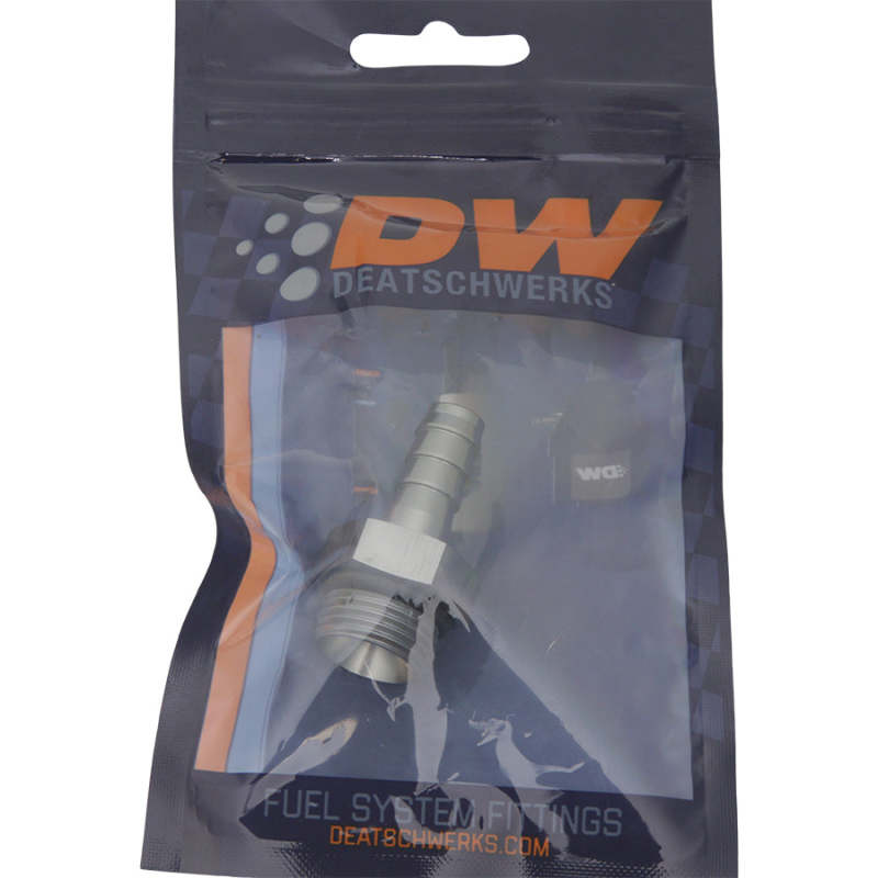 DeatschWerks 8AN ORB Male To 3/8in Male Triple Barb Fitting With O-Ring