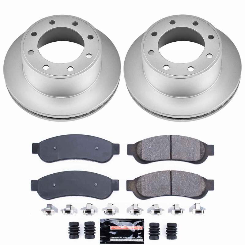 PowerStop Z23 Rear Coated Brake Kit - Ford F-250 / F-350 Super Duty 2010-2012 - SRW