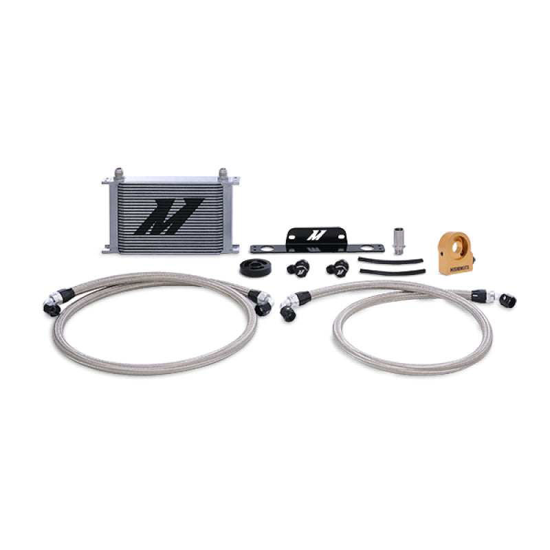 Mishimoto Thermostatic Oil Cooler Kit Silver for 10-15 Chevrolet Camaro SS - OneFastShop