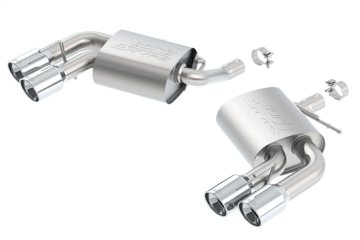 Borla S-Type Rear Section Exhaust Without Dual Mode Valves Dual Tips Axle-Back 2016 Chevy Camaro V6 AT MT
