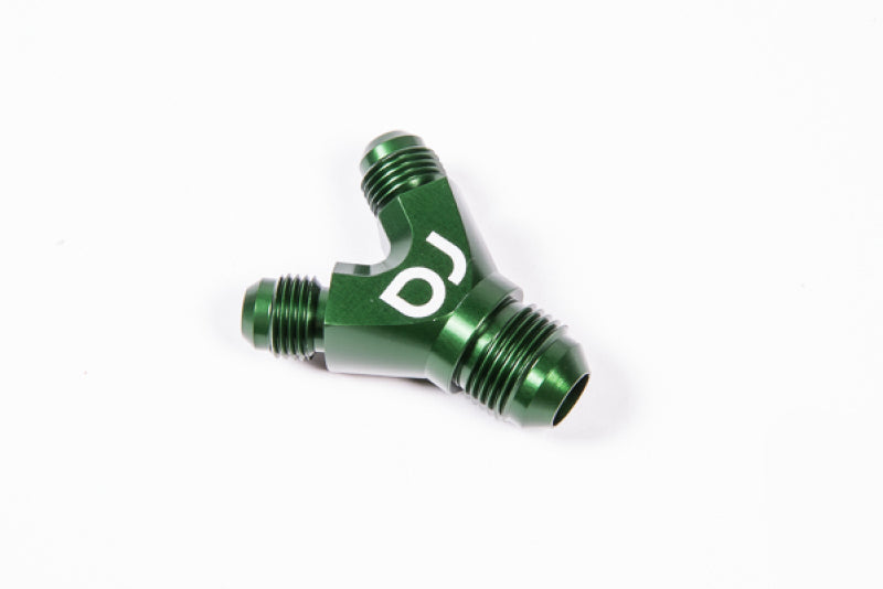 Radium Engineering Dual 6AN to 8AN Y-Adapter Block Fitting with Corrosion Resistant Anodized Finish
