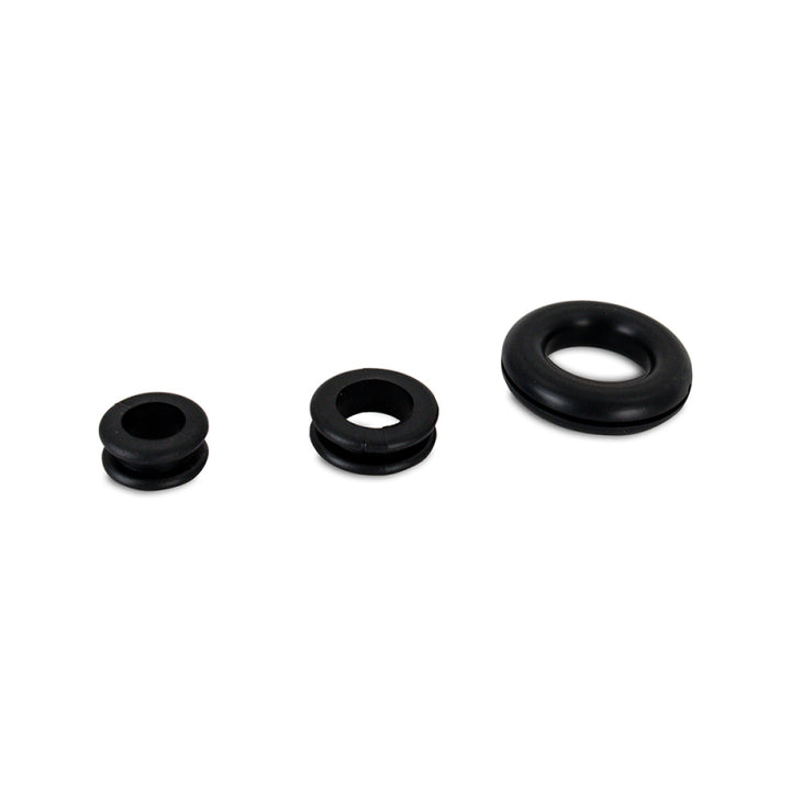 Mishimoto Rubber Grommet Assortment - 125Pc Durable Nitrile Kit with 11 Grommet Sizes and 7 Plug Sizes for Automotive Applications - OneFastShop