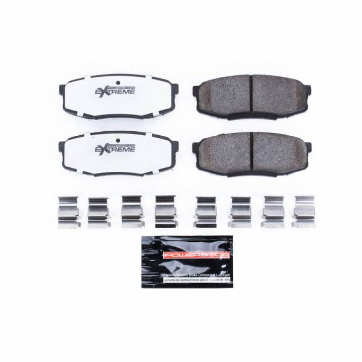 PowerStop Z36 Truck & Tow Brake Pads with Hardware for 13-21 Toyota Land Cruiser