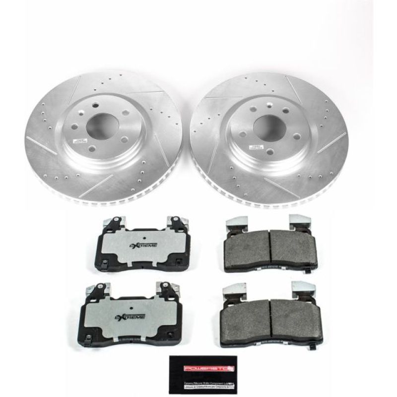 PowerStop Z26 Street Warrior Front Brake Kit - Chevrolet Corvette (C7) 2014-2019