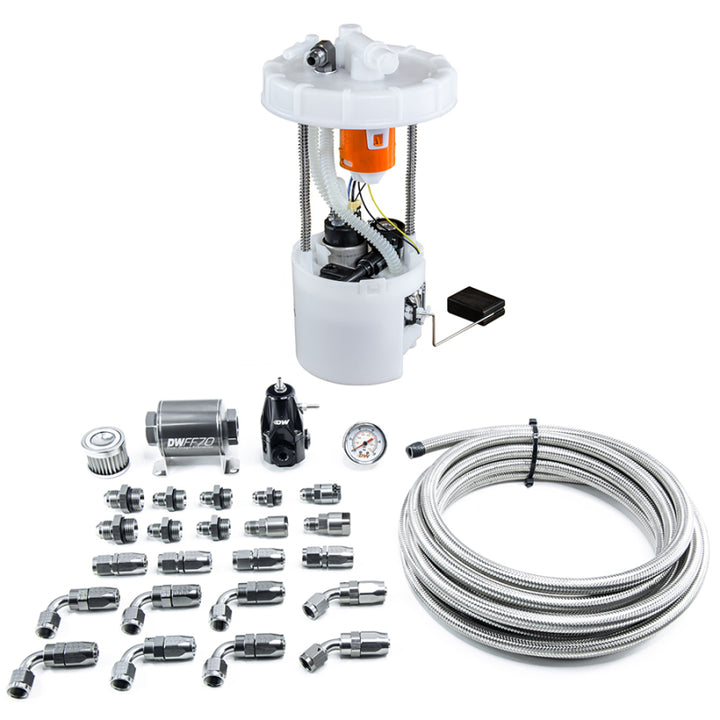 DeatschWerks DW400 Pump Module & Return Kit with CPE Fuel Lines for 06-11 Honda Civic Si K20 - OneFastShop