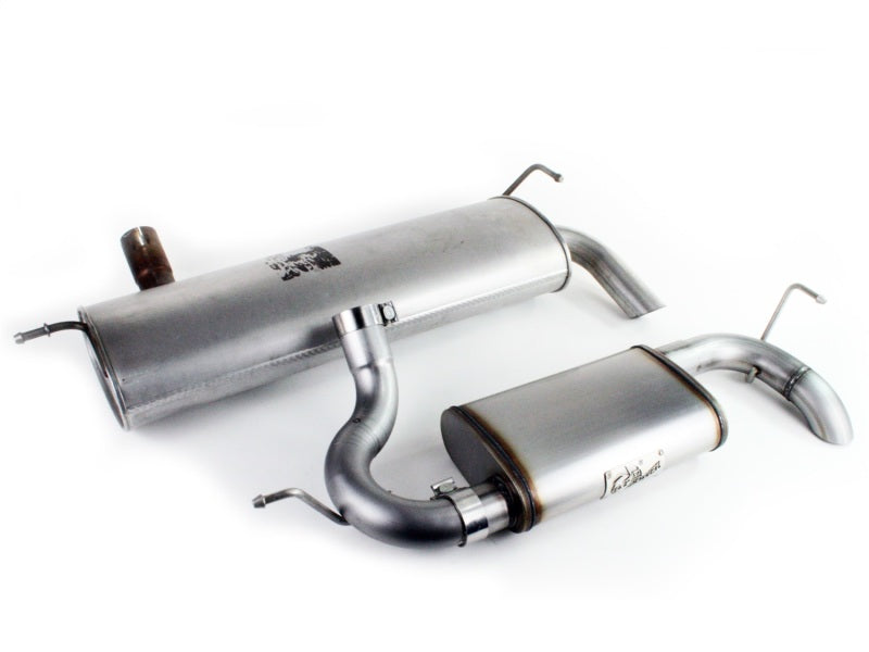 AFe MACHForce XP 2.5in Axle-Back Exhaust for 07-17 Jeep Wrangler V6-3.6/3.8L