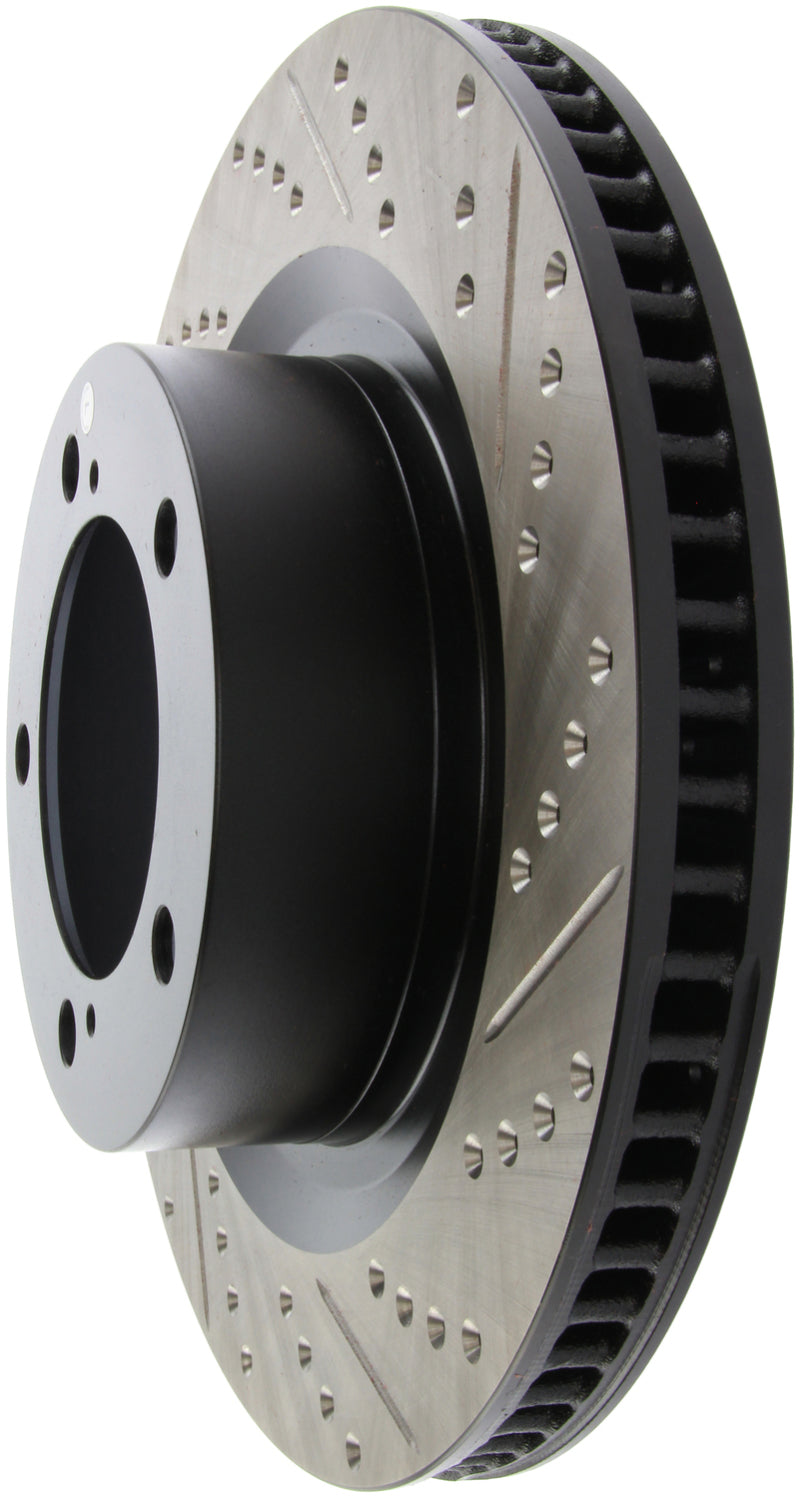 StopTech Front Left Slotted & Drilled Rotor for 07-09 Toyota Tundra / 08-09 Toyota Sequoia - OneFastShop