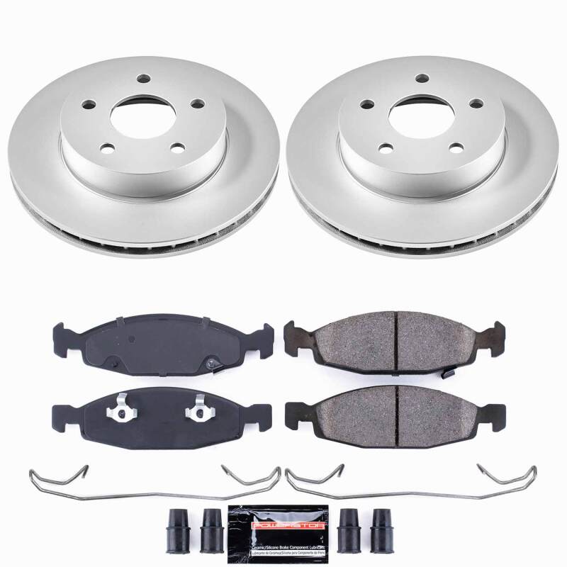 PowerStop Z23 Front Coated Brake Kit - Jeep Grand Cherokee (WJ) 1999-2002 - Teves Calipers