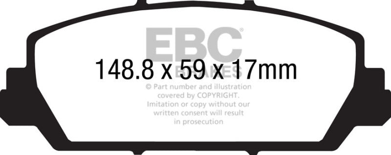 EBC Greenstuff Front Brake Pads High Performance 12 Plus Acura RDX 35 - OneFastShop