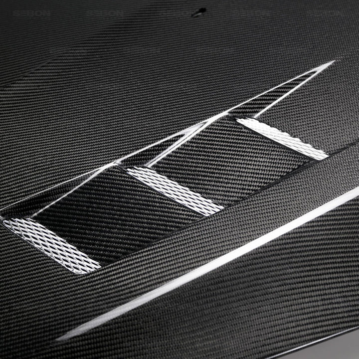 Seibon TV-Style Carbon Fiber Hood for 15-17 Ford Focus - OneFastShop