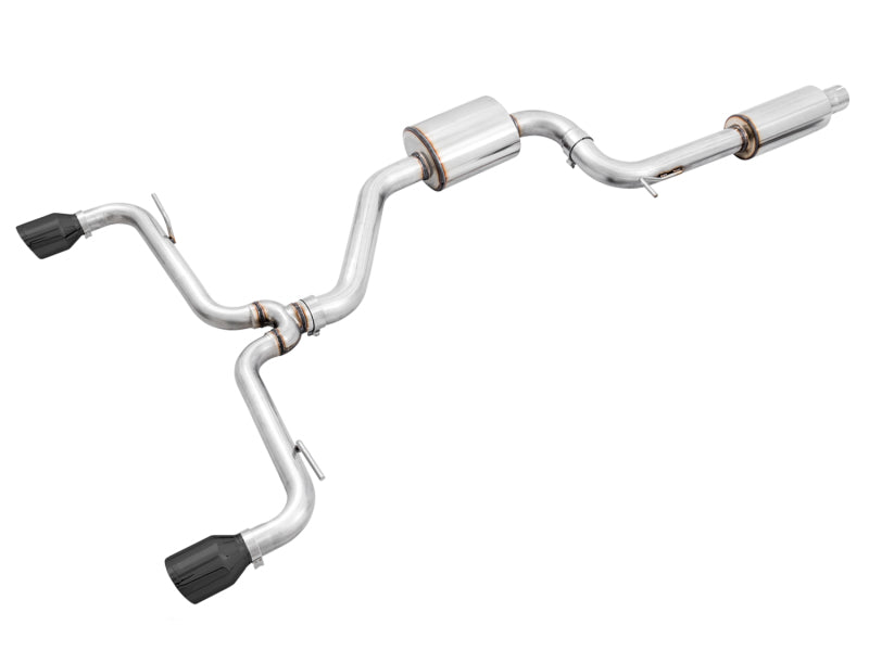 AWE Touring Edition Cat-Back Exhaust - Volkswagen GTI 2018-2021 - 102mm Diamond Black Tips