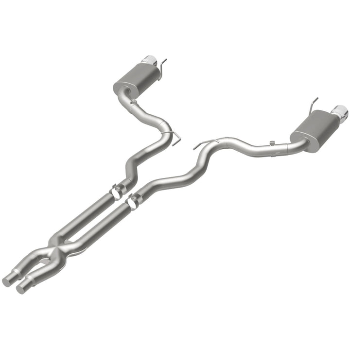 MagnaFlow Cat Back Exhaust SS 3in Street Dual Split 4.5in Tips 2015-2017 Ford Mustang GT V8 5.0L - OneFastShop