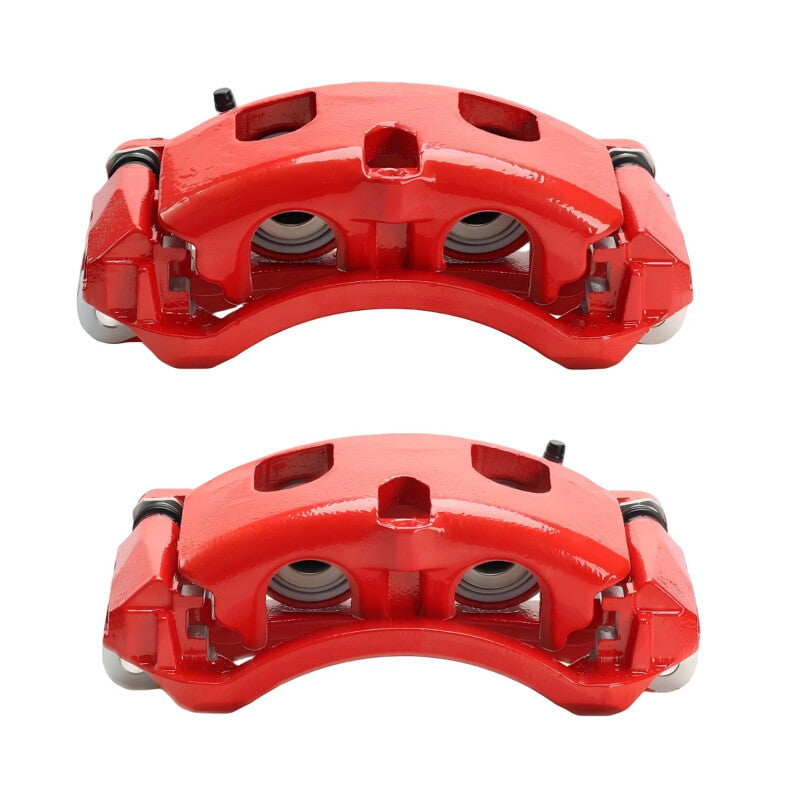 PowerStop Red Rear Brake Calipers - Chevrolet Silverado 2500 HD / GMC Sierra 2500 HD 2020-2022 - Pair