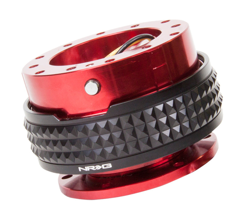 NRG Quick Release Pyramid Edition - Red with Black Pyramid Ring