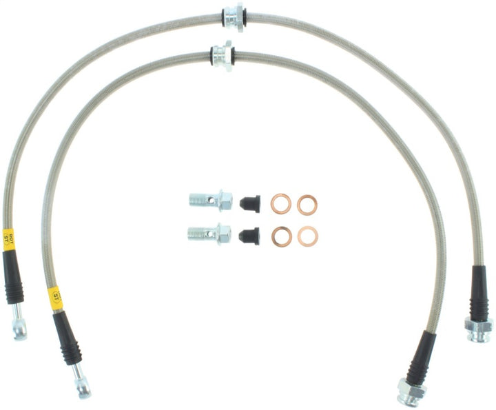 Stoptech Stainless Steel Front Brake Lines for 03-08 Infiniti FX35 FX45 FX50 - OneFastShop