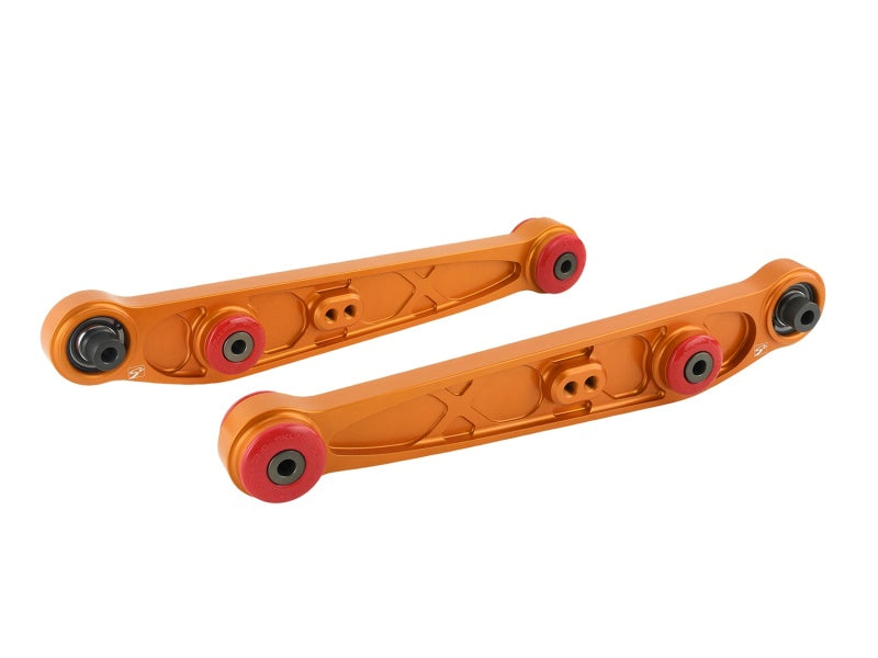 Skunk2 Racing Alpha Series Rear Lower Control Arm Set Gold for Honda Acura EG DC 1988-2001 Civic Integra