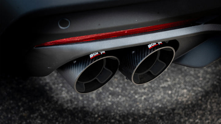 Borla ATAK Cat-Back Exhaust System - Carbon Fiber for 2024 Ford Mustang GT 5.0L V8