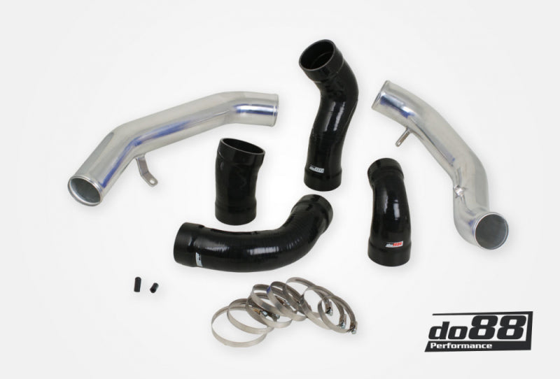 do88 Pressure Pipe Kit - Volvo 3.0L T6 2008-2015 - Black Hoses