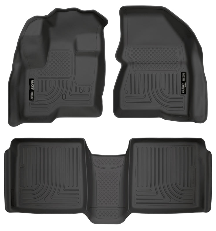 Husky Liners Weatherbeater Combo Black Floor Liners for 09-12 Ford Flex/10-12 Lincoln MKT