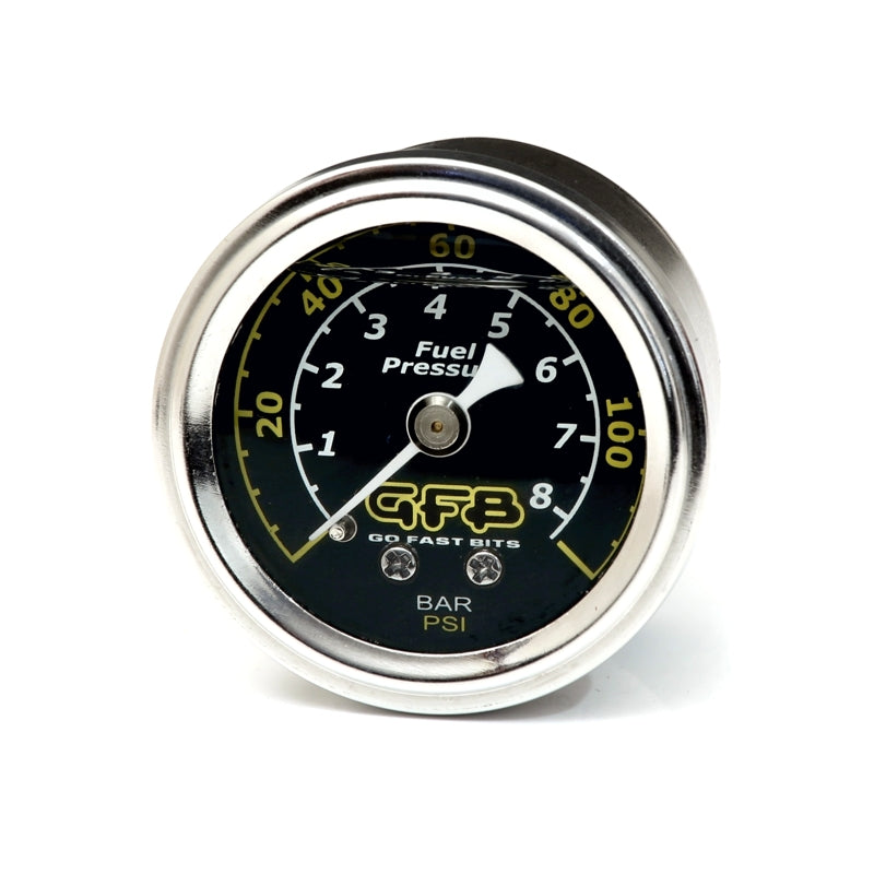 Go Fast Bits Fuel Pressure Gauge 40mm 1-1/2in 1/8MPT Thread 0-120PSI Suits 8050/8060