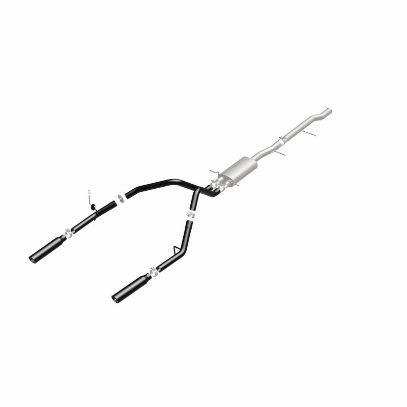 MagnaFlow Cat-Back Exhaust 3.5in Black Tips for 10-13 Chevy Silverado / GMC Sierra 5.3L - OneFastShop