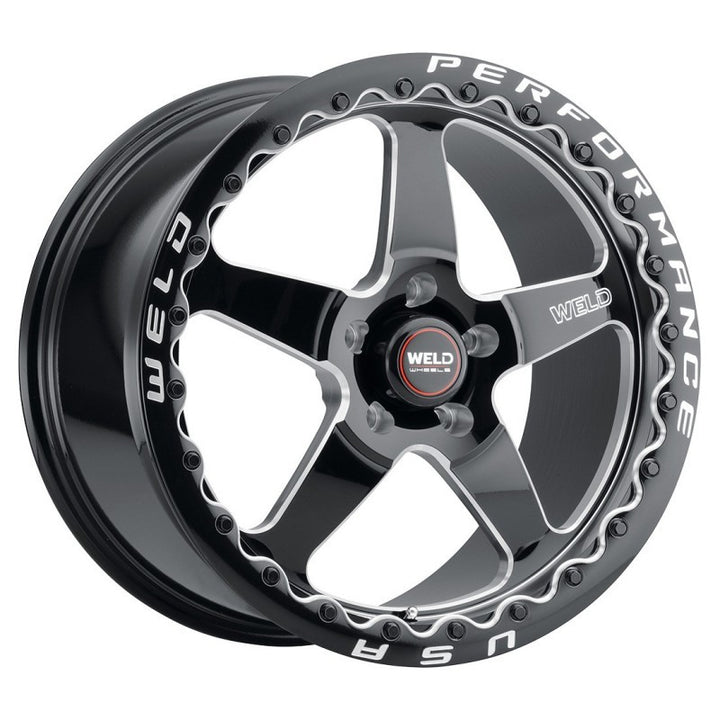 Weld S904 Ventura Beadlock Wheel – 18x10 5x115 ET30 BS6.70 Gloss Black Mill DIA 78.1 (904) - OneFastShop