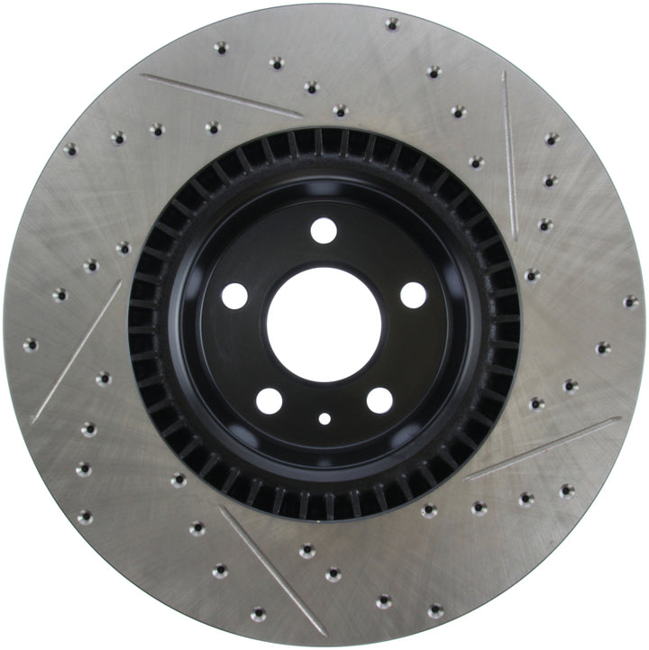 StopTech Slotted & Drilled Sport Brake Rotor for Audi A6 A7 A8 2012-2019 - OneFastShop