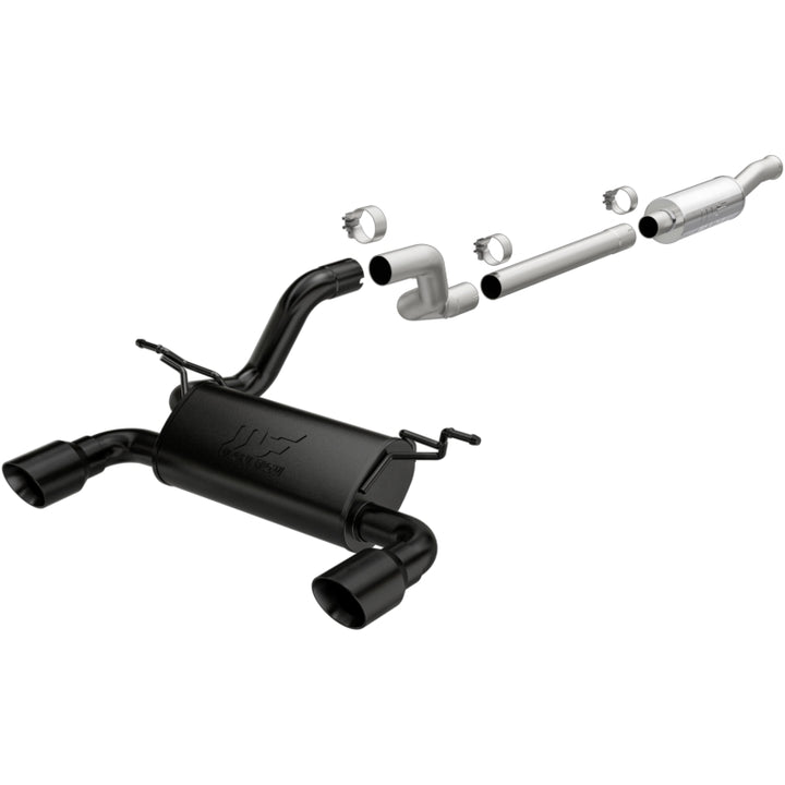 Magnaflow Cat-Back Exhaust System 4in Dual Black Coated Tips 2018 Jeep Wrangler 2.0L