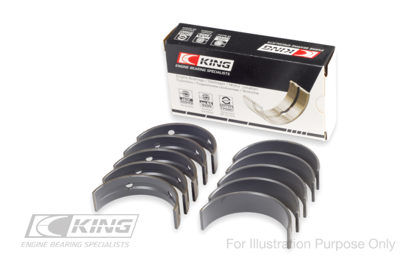 King Engine Bearings Performance Coated Main Bearing Set Size STD for Ford 302 CID Coyote - OneFastShop