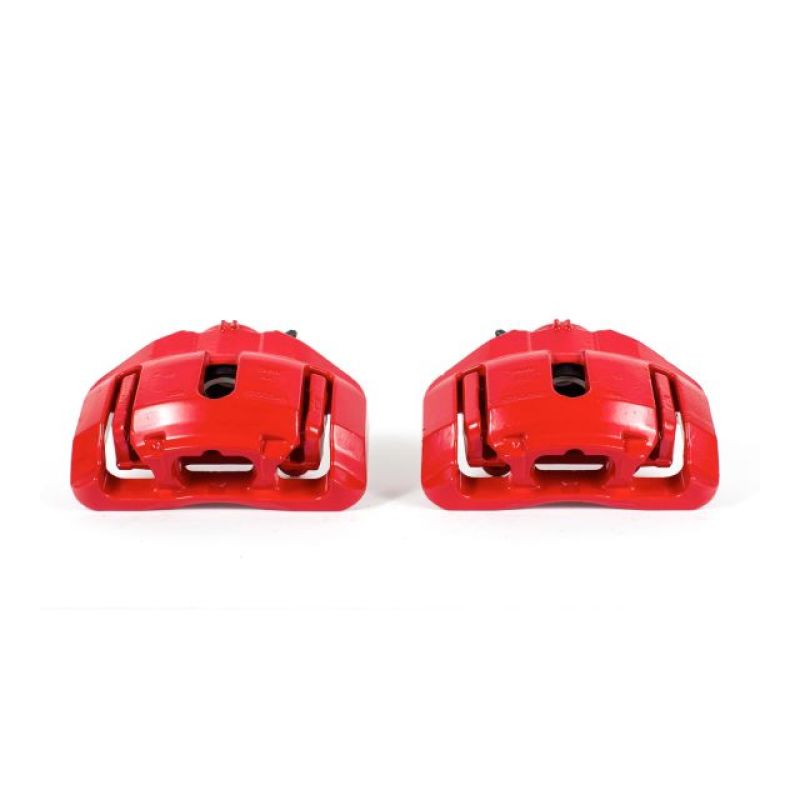 PowerStop Front Brake Calipers with Brackets - BMW E9x/E84/E89 2007-2016 - Red - Pair