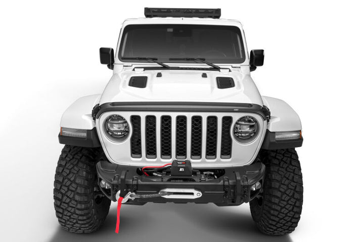 Husky Liners Aeroskin II Bug Shield - Textured Black - Jeep Gladiator 2020-2025 / Wrangler JL/JLU 2018-2025 (Incl. 4xe)